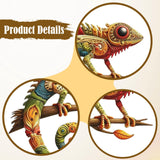 Maxbell Metal Lizard Wall Decor Decorative Hanging Decor for Patio Balcony Courtyard 30cm