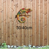 Maxbell Metal Lizard Wall Decor Decorative Hanging Decor for Patio Balcony Courtyard 30cm