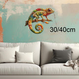 Maxbell Metal Lizard Wall Decor Decorative Hanging Decor for Patio Balcony Courtyard 30cm
