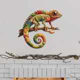 Maxbell Metal Lizard Wall Decor Decorative Hanging Decor for Patio Balcony Courtyard 30cm