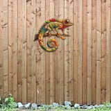 Maxbell Metal Lizard Wall Decor Decorative Hanging Decor for Patio Balcony Courtyard 30cm