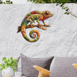 Maxbell Metal Lizard Wall Decor Decorative Hanging Decor for Patio Balcony Courtyard 30cm