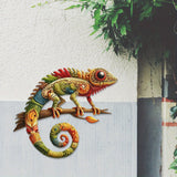 Maxbell Metal Lizard Wall Decor Decorative Hanging Decor for Patio Balcony Courtyard 30cm