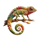 Maxbell Metal Lizard Wall Decor Decorative Hanging Decor for Patio Balcony Courtyard 40cm