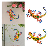 Maxbell Gecko Wall Decor Farmhouse Fence Office Lawn Outside Corridor Gecko Wall Art red