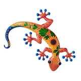 Maxbell Gecko Wall Decor Farmhouse Fence Office Lawn Outside Corridor Gecko Wall Art red