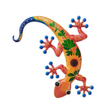 Maxbell Gecko Wall Decor Farmhouse Fence Office Lawn Outside Corridor Gecko Wall Art red