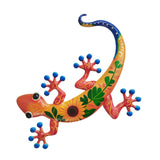 Maxbell Gecko Wall Decor Farmhouse Fence Office Lawn Outside Corridor Gecko Wall Art red
