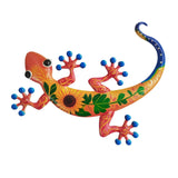 Maxbell Gecko Wall Decor Farmhouse Fence Office Lawn Outside Corridor Gecko Wall Art red