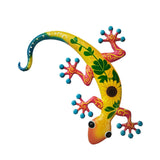 Maxbell Gecko Wall Decor Farmhouse Fence Office Lawn Outside Corridor Gecko Wall Art yellow