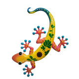 Maxbell Gecko Wall Decor Farmhouse Fence Office Lawn Outside Corridor Gecko Wall Art yellow