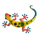 Maxbell Gecko Wall Decor Farmhouse Fence Office Lawn Outside Corridor Gecko Wall Art yellow