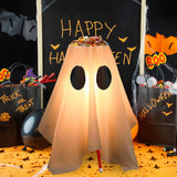 Maxbell Lighted Halloween Candy Bowl Park Yard Prop Evil with LED Lights Decoration