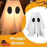 Maxbell Lighted Halloween Candy Bowl Park Yard Prop Evil with LED Lights Decoration