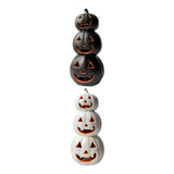 Maxbell Halloween Pumpkin Lantern Light Three Layered Stack for Bar Living Room Gift Black