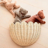 Maxbell Woven Wall Hanging Basket Organizer Holder for Balcony Restaurant Organizing