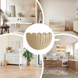 Maxbell Woven Wall Hanging Basket Organizer Holder for Balcony Restaurant Organizing