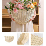 Maxbell Woven Wall Hanging Basket Organizer Holder for Balcony Restaurant Organizing