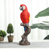 Maxbell Bird Animal Figurine Sculpture Cabinet Pond Bedroom Home Resin Parrot Statue