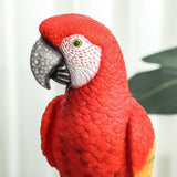Maxbell Bird Animal Figurine Sculpture Cabinet Pond Bedroom Home Resin Parrot Statue