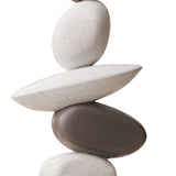 Maxbell Artificial Sandstone Statue Craft Ornament for Apartment Farmhouse Festivals Gray White