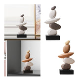 Maxbell Artificial Sandstone Statue Craft Ornament for Apartment Farmhouse Festivals Gray White