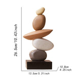 Maxbell Artificial Sandstone Statue Craft Ornament for Apartment Farmhouse Festivals Multicolor