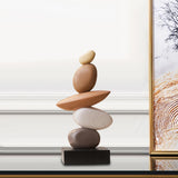 Maxbell Artificial Sandstone Statue Craft Ornament for Apartment Farmhouse Festivals Multicolor