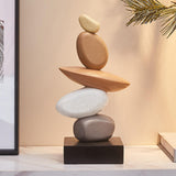 Maxbell Artificial Sandstone Statue Craft Ornament for Apartment Farmhouse Festivals Multicolor