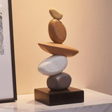 Maxbell Artificial Sandstone Statue Craft Ornament for Apartment Farmhouse Festivals Multicolor