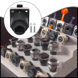 Maxbell Waterproof RJ Panel Connector Simple Assembly Gigabit feed through Adapter Bend 90 Degree
