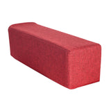 Maxbell Couch Arm Rest Pillow Wear Resistant Soft Sofa Side Arm Rest Pillow for Home Red