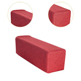 Maxbell Couch Arm Rest Pillow Wear Resistant Soft Sofa Side Arm Rest Pillow for Home Red