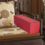 Maxbell Couch Arm Rest Pillow Wear Resistant Soft Sofa Side Arm Rest Pillow for Home Red