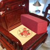 Maxbell Couch Arm Rest Pillow Wear Resistant Soft Sofa Side Arm Rest Pillow for Home Red