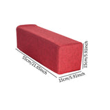 Maxbell Couch Arm Rest Pillow Wear Resistant Soft Sofa Side Arm Rest Pillow for Home Red