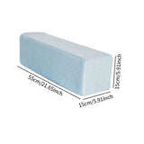 Maxbell Couch Arm Rest Pillow Wear Resistant Soft Sofa Side Arm Rest Pillow for Home Light Blue