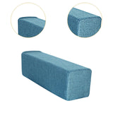 Maxbell Couch Arm Rest Pillow Wear Resistant Soft Sofa Side Arm Rest Pillow for Home Blue