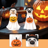 Maxbell Ghost Figurine Halloween Decoration Collectible for Shelf Bookshelf Entrance Dog