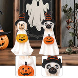 Maxbell Ghost Figurine Halloween Decoration Collectible for Shelf Bookshelf Entrance Dog