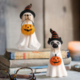 Maxbell Ghost Figurine Halloween Decoration Collectible for Shelf Bookshelf Entrance Dog
