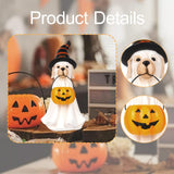 Maxbell Ghost Figurine Halloween Decoration Collectible for Shelf Bookshelf Entrance Dog