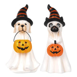 Maxbell Ghost Figurine Halloween Decoration Collectible for Shelf Bookshelf Entrance Dog
