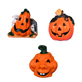 Maxbell Halloween Pumpkin Figurine Miniature Sculpture for Desk Entrance Living Room Style A