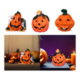 Maxbell Halloween Pumpkin Figurine Miniature Sculpture for Desk Entrance Living Room Style A