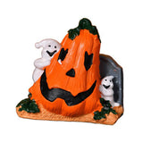 Maxbell Halloween Pumpkin Figurine Miniature Sculpture for Desk Entrance Living Room Style A