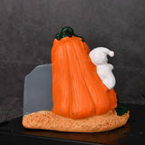 Maxbell Halloween Pumpkin Figurine Miniature Sculpture for Desk Entrance Living Room Style A