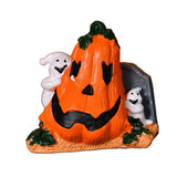 Maxbell Halloween Pumpkin Figurine Miniature Sculpture for Desk Entrance Living Room Style A