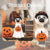 Maxbell Ghost Figurine Halloween Decoration Collectible for Shelf Bookshelf Entrance Cat