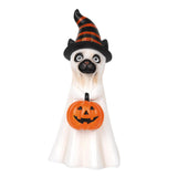 Maxbell Ghost Figurine Halloween Decoration Collectible for Shelf Bookshelf Entrance Cat